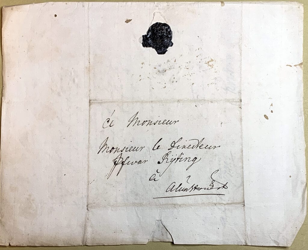 Christina Piper 11 juni 1742 kuvert
