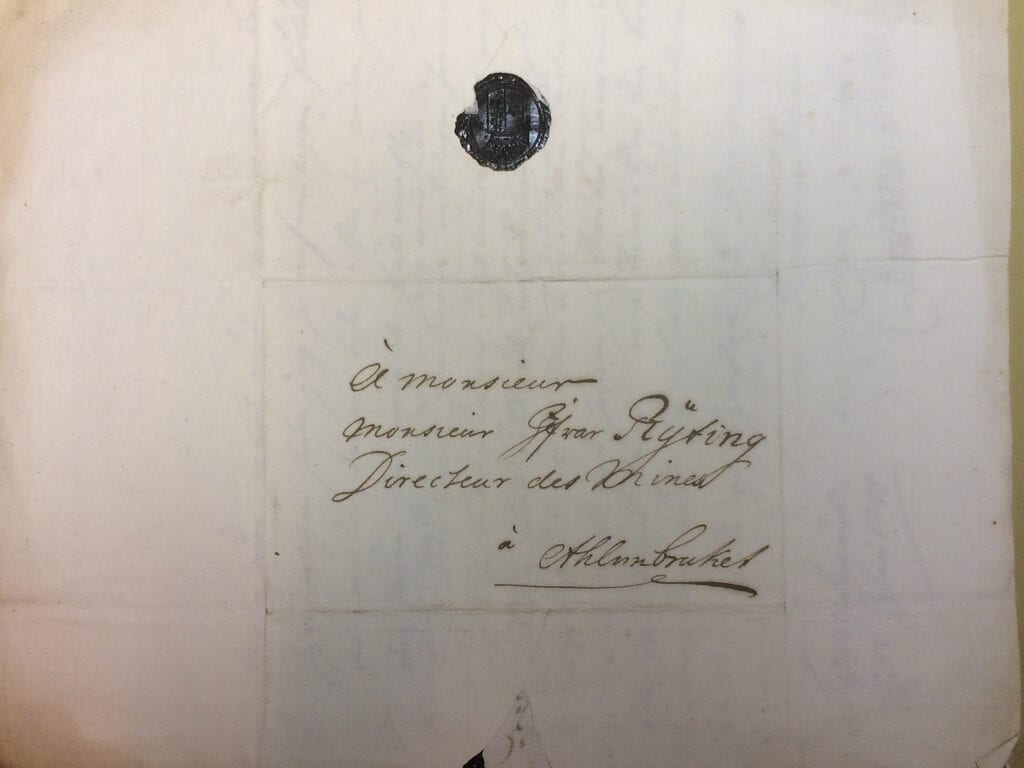 Christina Piper 8 september 1741 kuvert