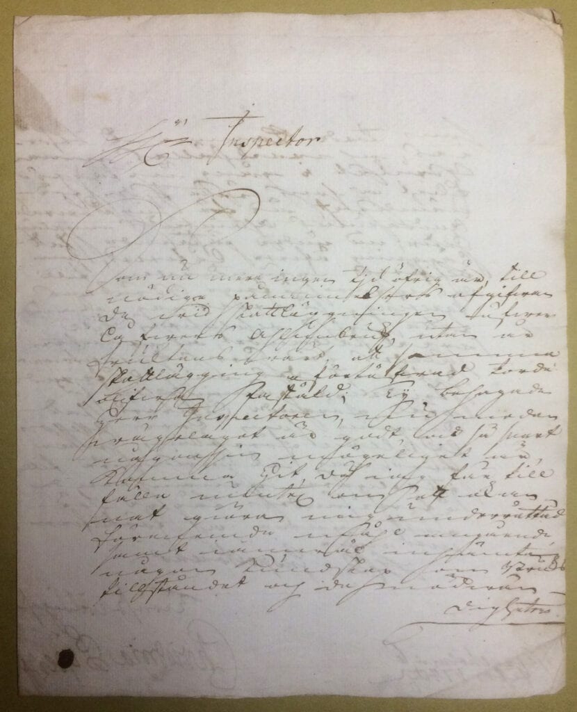 Christina Piper brev 6 feb 1740 sid 1